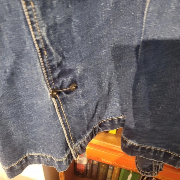 Harvard University Denim Hoodie Jacket Adult Large - Picture 7 of 8